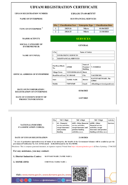 Company Registration Certificate
